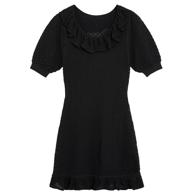 bebe秋季新款两件套针织连衣裙