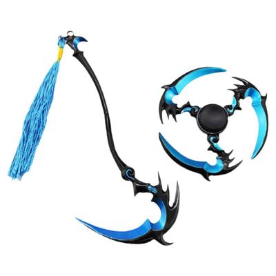 王者白起狰镰刀武器模型金属陀螺