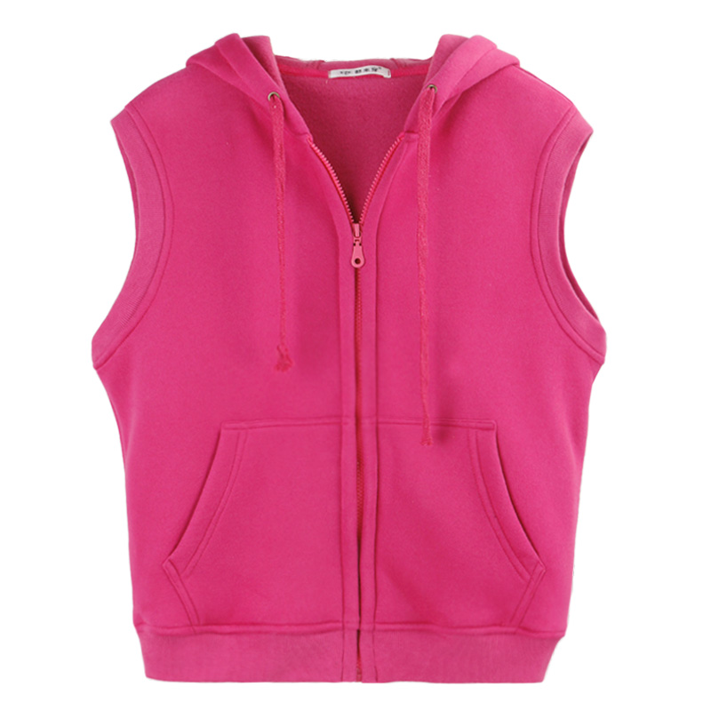 加绒保暖马甲百搭开衫连帽