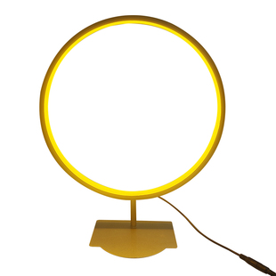 佛龛圆形背景灯金黄光神像背光灯佛堂神台背后LED灯圈佛光装饰灯