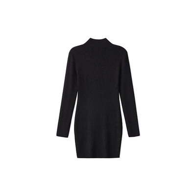 STARTER翻领紧身显瘦连衣裙女