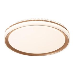 雷士照明led主卧吸顶灯仿水晶卧室灯简约现代灯具轻奢圆形房间灯