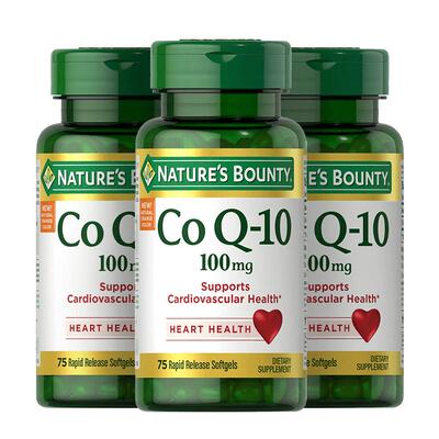 自然之宝美国辅酶q10软胶囊护心脑q10含卵磷脂100mg进心脑保健口
