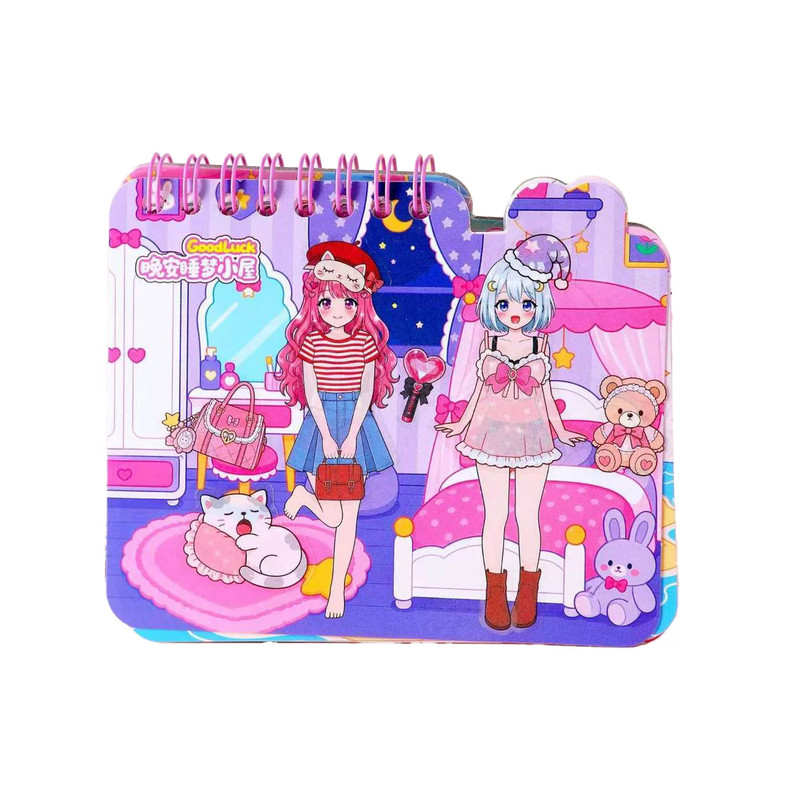 元气少女手提换装贴纸女生DIY小礼品女孩生日伴手礼物幼儿园奖品