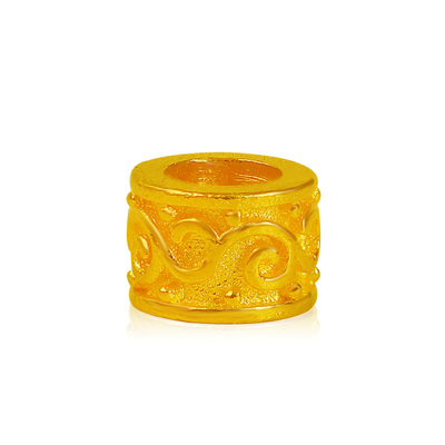 diy老克勒手链散珠隔片古法黄金