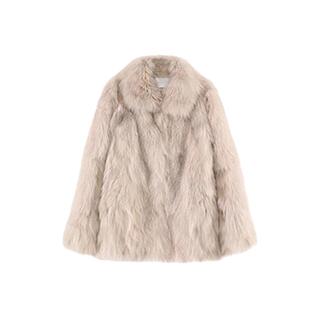 2025冬小贵妇高端洋气宽松加厚毛茸茸上衣仿狐狸毛皮草外套女环保