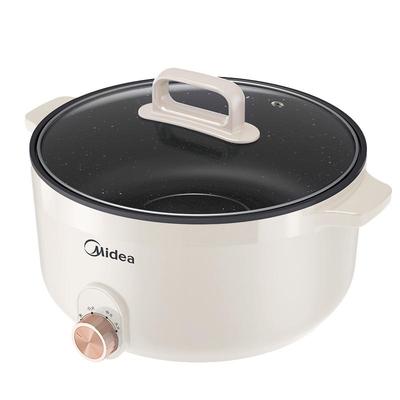 美的电火锅专用锅电锅家用2025新款电煮锅大容量多功能一体电炒锅