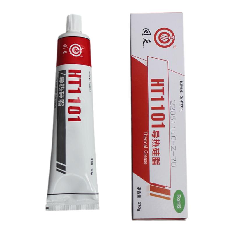 正品回天HT1101耐高温导热硅脂散热胶电子元器件密封胶水170g