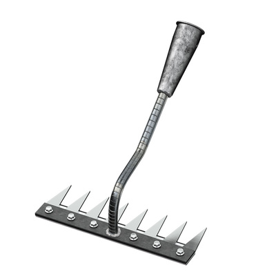 锰钢耙子多功能除草工具农用锄头五齿铁钉耙锄草神器犁地种菜农具