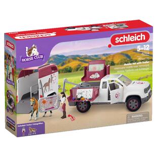 德国思乐玩具schleich马匹运马汽车玩具马厩房送男女儿童生日礼物