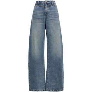 【爆款弯刀裤】ONLY2026春季新款舒适高腰宽松白色香蕉阔腿牛仔裤