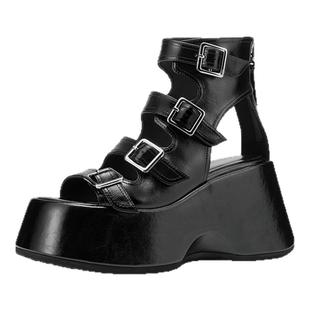 【哥特少女】Thirty More厚底凉鞋女2026夏季新款镂空露趾凉鞋女