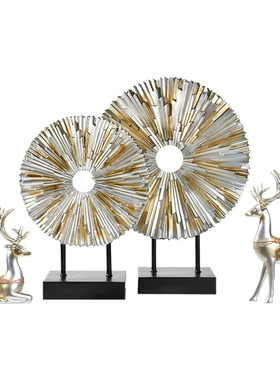 客厅玄关电视柜欧式鹿摆件