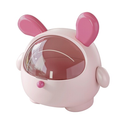 桌面收纳盒卡通大容量创意塑料发夹饰品首饰迷你感发饰收纳盒