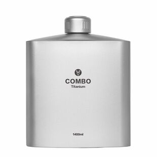超大纯钛酒壶宽口酒不变味大口径随身户外旅行壶钛露营大壶宽水壶