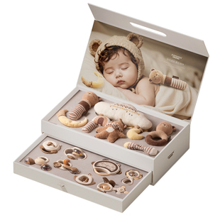 新生的儿见面礼盒婴儿玩具0到6个月实用宝宝满月礼物月子礼送产妇