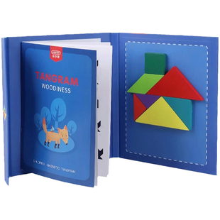 圣诞节儿童礼物幼儿园小学生生日礼物磁性七巧板拼图伴手礼品女生