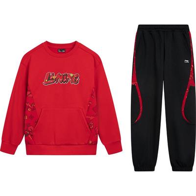 新年套装|李宁儿童加绒冬装