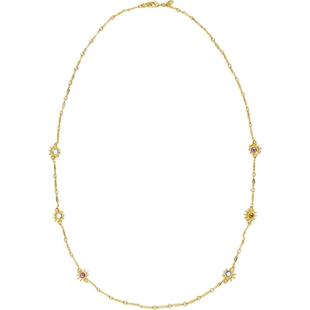 【折扣】KENNETH JAY LANE 女玻璃镀金项链