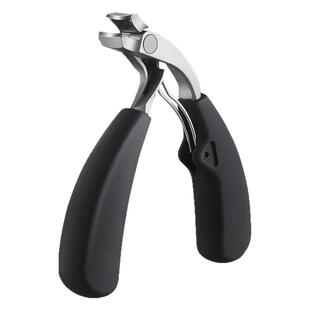 新款大开口不锈钢弯头指甲钳防飞溅指甲刀修剪厚脚趾甲硬指美甲剪