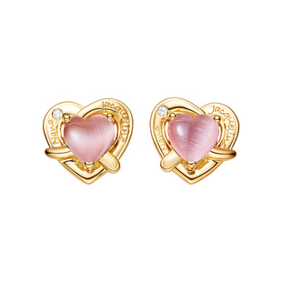 【巴黎之心系列】NanaJacqueline爱心扭结耳钉女小巧精致可爱耳饰