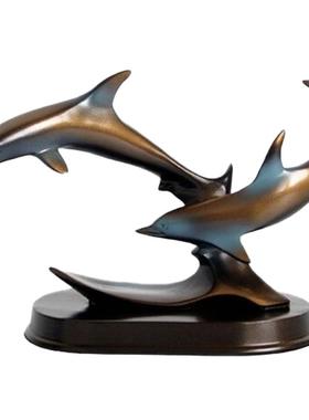 北欧海豚摆件家居饰品