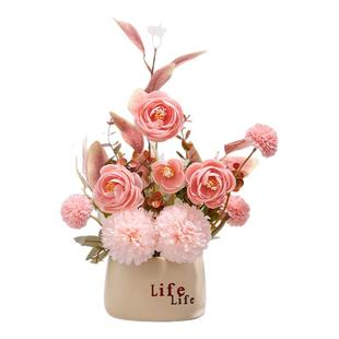 假花仿真花摆设干花花束家居客厅摆件花艺装饰品高档插花餐桌摆花