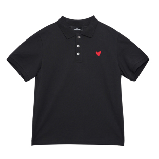 suntomorrow短袖T恤男童2026新款春季爱心贴布学院风儿童POLO衫
