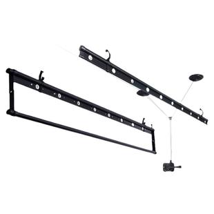 阳台手摇升降晾衣架室内双杆晒衣架两杆伸缩晾衣杆三杆加筋凉衣架