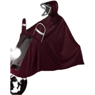 天堂雨衣电动车女式防暴雨双人电瓶摩托车成人加大雨披男官方旗舰