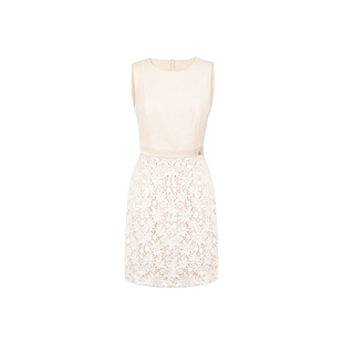 MummyCat下蛋喵【缪斯之吻】25新品气质重工蕾丝刺绣拼接连衣裙