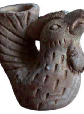 仿古凤杯陶器摆件艺术品