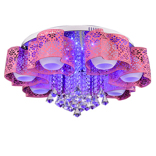 客厅主灯大气温馨浪漫房间主卧室灯简约现代创意高级感水晶吸顶灯