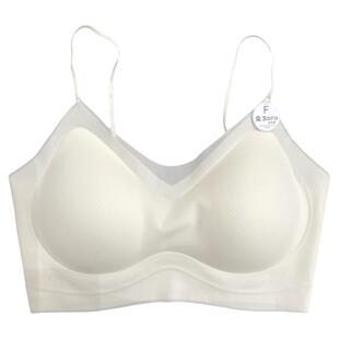 果冻胶软支撑纯色时尚内衣女细肩带固定一体杯聚拢上托提拉文胸罩