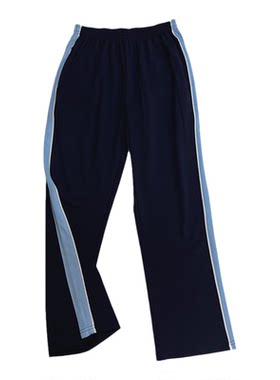 定制藏青全棉春中小学生校服裤