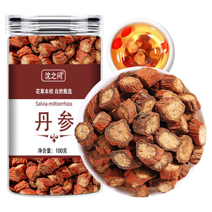 沈之问 丹参 100g/瓶 甄选当季新货红丹参 无硫丹参泡水花草茶