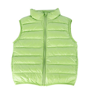 宝宝超薄白鸭绒秋冬装轻薄男女童纯色短款外套儿童羽绒马夹背心