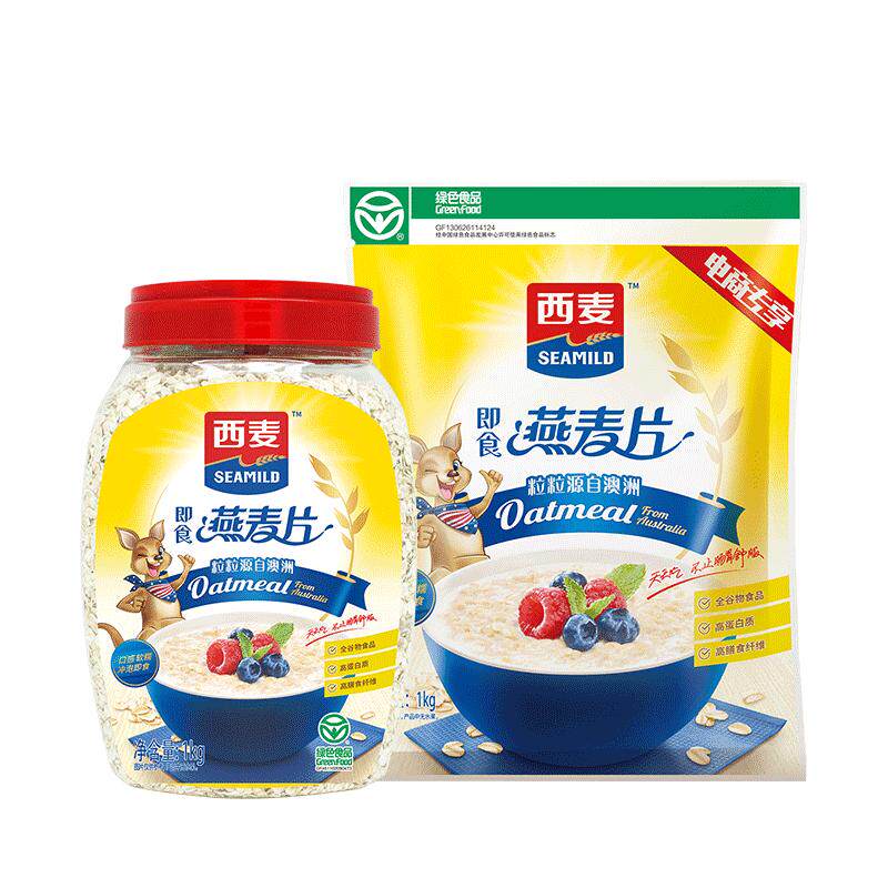西麦纯燕麦片高纤膳食0添加蔗糖