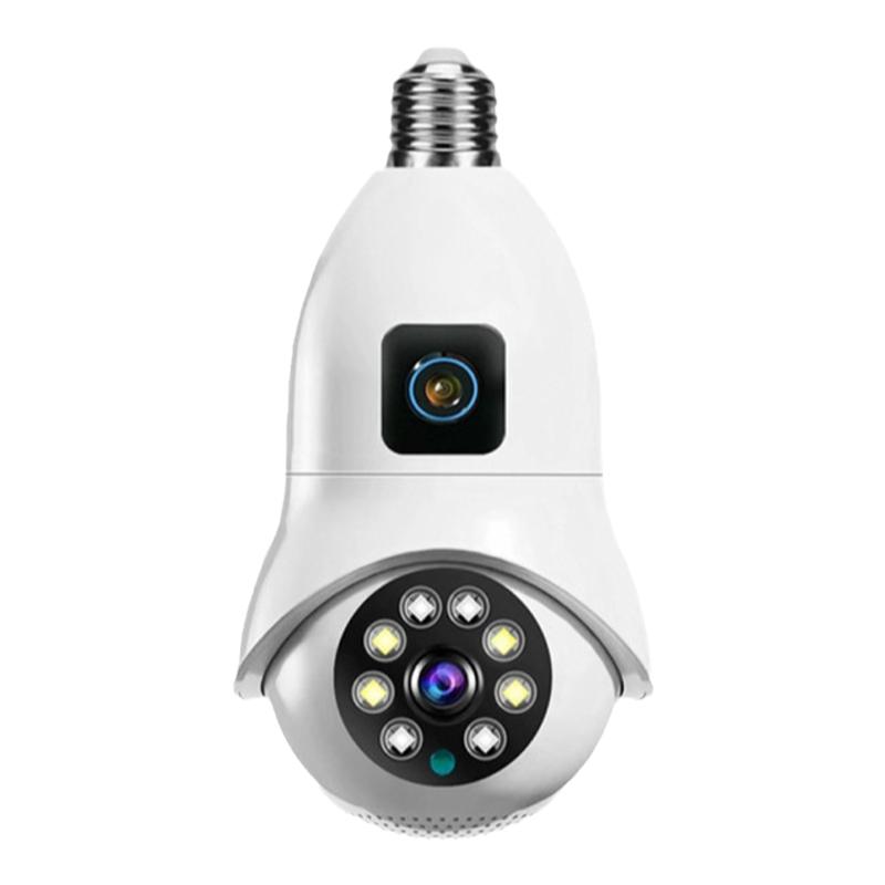 V380pro灯头摄像头家用室内无线高清双目手机远程全彩夜视监控器