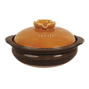 moomin姆明陶瓷砂锅粗陶土锅厚实煲仔饭耐干烧浮雕小汤锅釉下彩