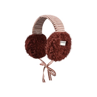 可爱羊羔毛耳罩女冬季文艺绑带保暖耳暖韩系氛围感耳捂子防风耳包