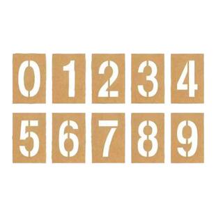 一次性牛皮纸数字字母喷漆模板镂空字货车放大号车位模板编号