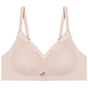 爱美丽夹心软支撑2代小胸显圆内衣女无钢圈薄款一片式聚拢文胸罩