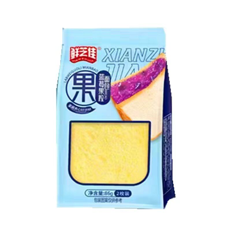鲜芝佳蓝莓果粒面包果酱夹心
