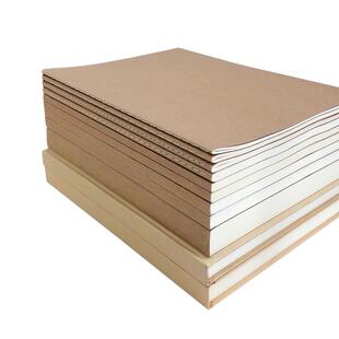 匠心独运文具A4笔记本可平铺a4大号加厚牛皮纸空白英语办公网格横线缝线可平摊铺开高中考研考试专用厚本子