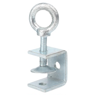 铁镀锌老虎夹子管卡方形u型c型固定夹具夹紧器手拧吊环紧固夹卡子