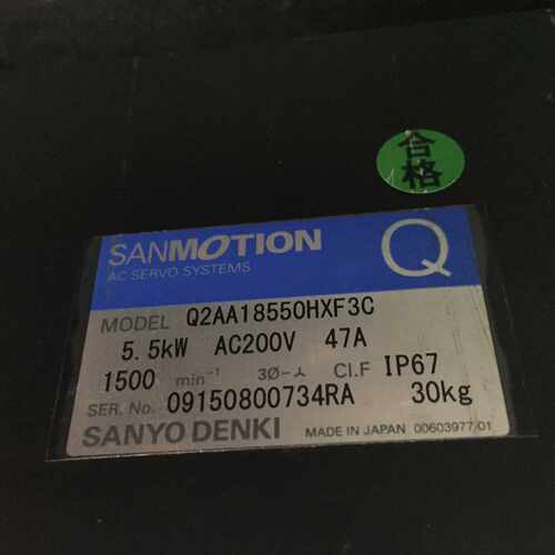 议价Q2AA18550HXF3C 伺服电机