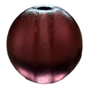 清代官造宫廷御用古法老琉璃 10mm酒红色 标本级风化朝珠 DIY多宝