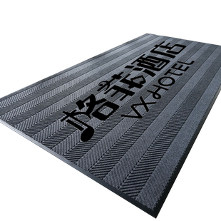 定制logo地垫售楼处门口脚垫酒店大堂迎宾地毯室内大面积入户门垫