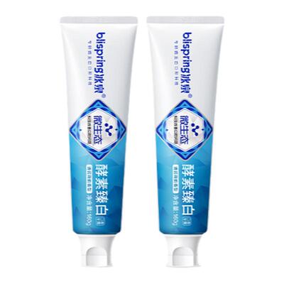 冰泉微生态牙膏口香美白黑科技